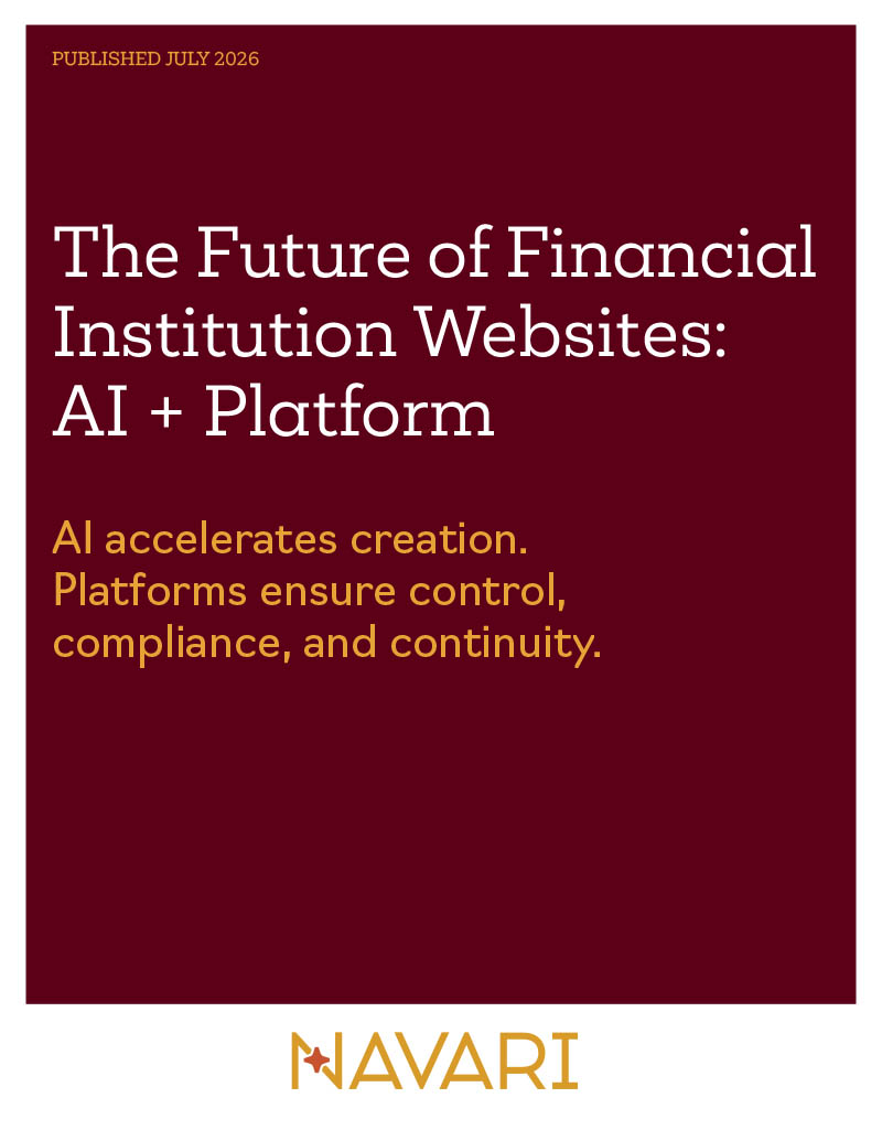 The Future of Financial Institution Websites: AI + Platform